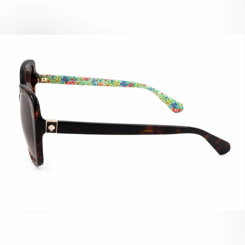 Kate Spade Fun Classy Tortoise Shell Sunglasses with Colorful Floral Arms‎